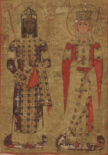 Manouel I Komnenos and Maria of Antioch, 1166 (Vatican Library Manuscript - Vat.gr.1176) 